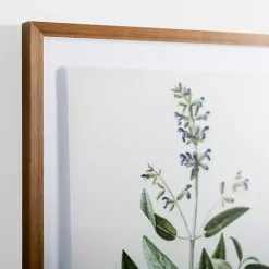 Kirklands Home Golden Leaves Herbs Sage Framed Art Print