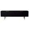 Kirklands Home Golden Onyx Ribbed Side Console Table Online