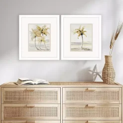Kirklands Home Golden Palm Framed Art Prints, Set of 2 Outlet