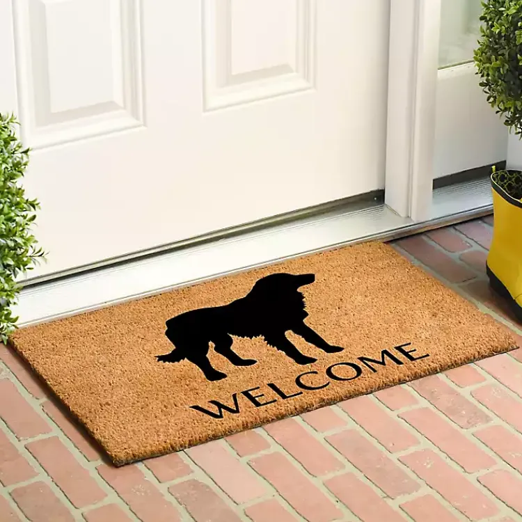Kirklands Home Golden Retriever Welcome Doormat Sale