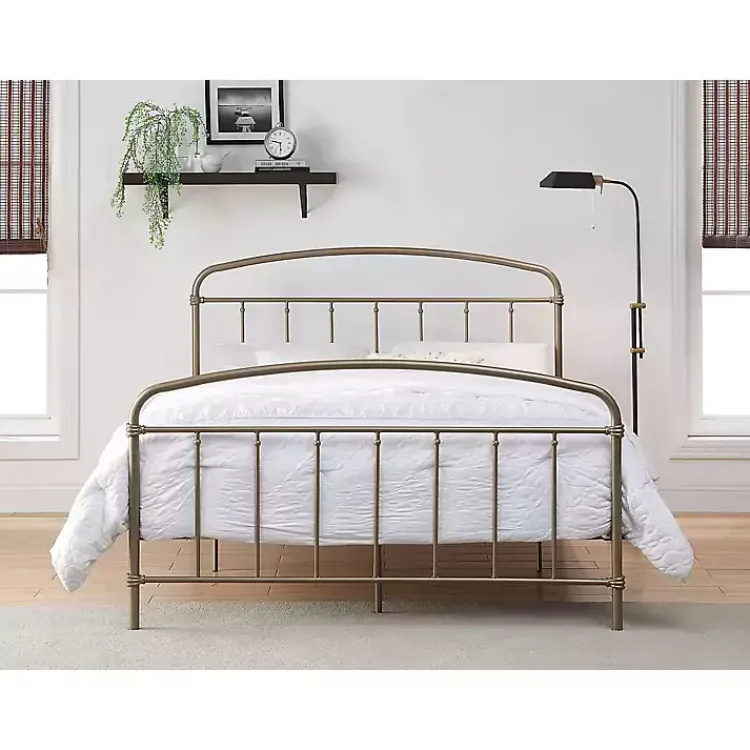Kirklands Home en Sun Vintage Arch Queen Bed Frame Gold Outlet