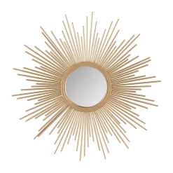 Kirklands Home Golden Sunburst Small Decorative Wall Mirror Sale