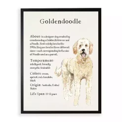 Kirklands Home Goldendoodle Facts Framed Wall Plaque Online