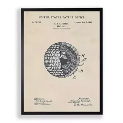 Kirklands Home Golf Ball Patent Framed Art Print Online