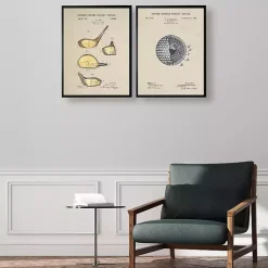 Kirklands Home Golf Club Patent Framed Art Print