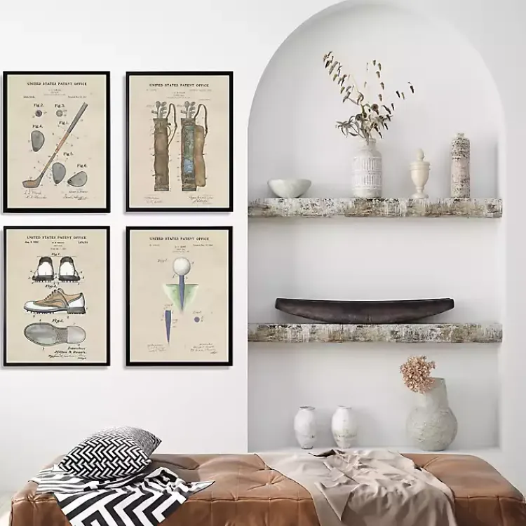 Kirklands Home Golf Patents Framed Art Prints, Set of 4 Discount
