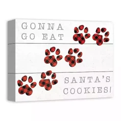 Christmas Art & Wall Decor>Kirklands Home Gonna Go Eat Santa's Cookies Canvas Art Print