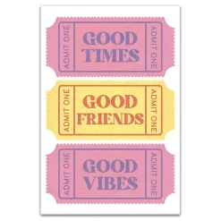 Kirklands Home Good Vibes Ticket Stub Canvas Art Print Hot