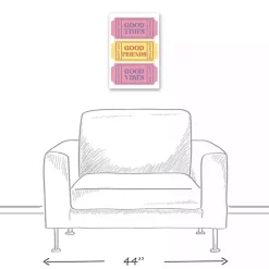 Kirklands Home Good Vibes Ticket Stub Canvas Art Print Hot