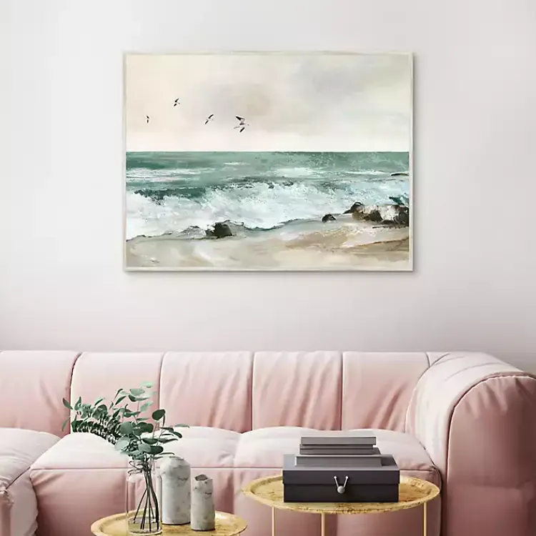 Kirklands Home Graceful Sea Framed Canvas Art Print Sale