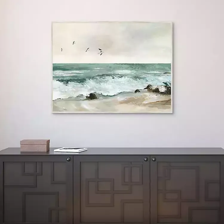 Kirklands Home Graceful Sea Framed Canvas Art Print Sale