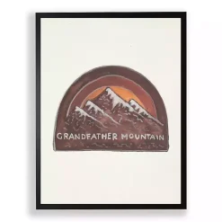 Kirklands Home Grandfather Mountain Framed Art Print Brown Outlet