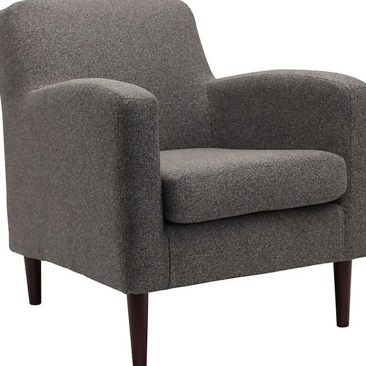 Kirklands Home Granite Loft Upholstered Accent Chair Gray Sale