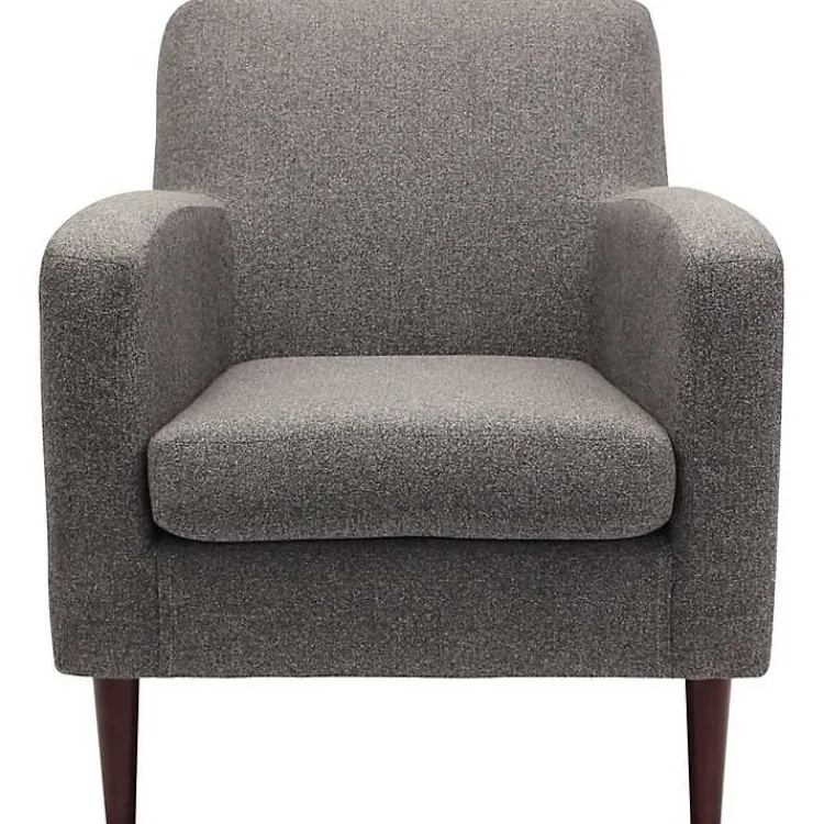 Kirklands Home Granite Loft Upholstered Accent Chair Gray Sale