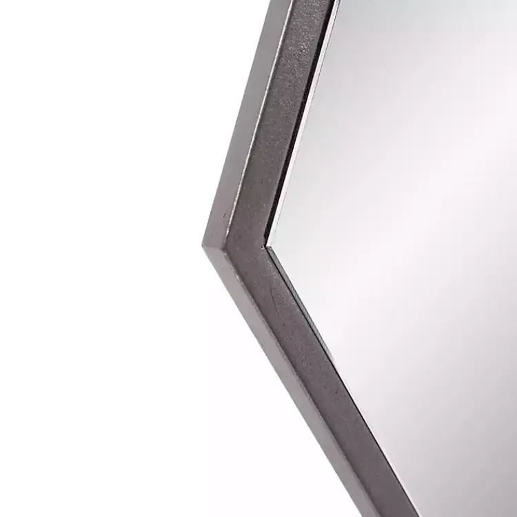 Kirklands Home Graphite Metal Hexagonal Mirror Hot