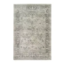 Kirklands Home Graphite Rosette Area Rug, 7x9 Gray Best