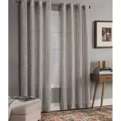 Kirklands Home Graphite Stripe Single Curtain Panel, 84 in. Sale