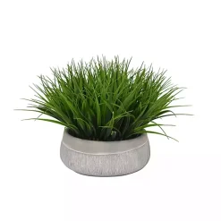 Arrangements & Greenery>Kirklands Home Grass Arrangement in Gray Ceramic Bowl