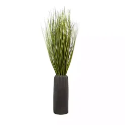 Arrangements & Greenery>Kirklands Home Grass Arrangement in Gunmetal Pot