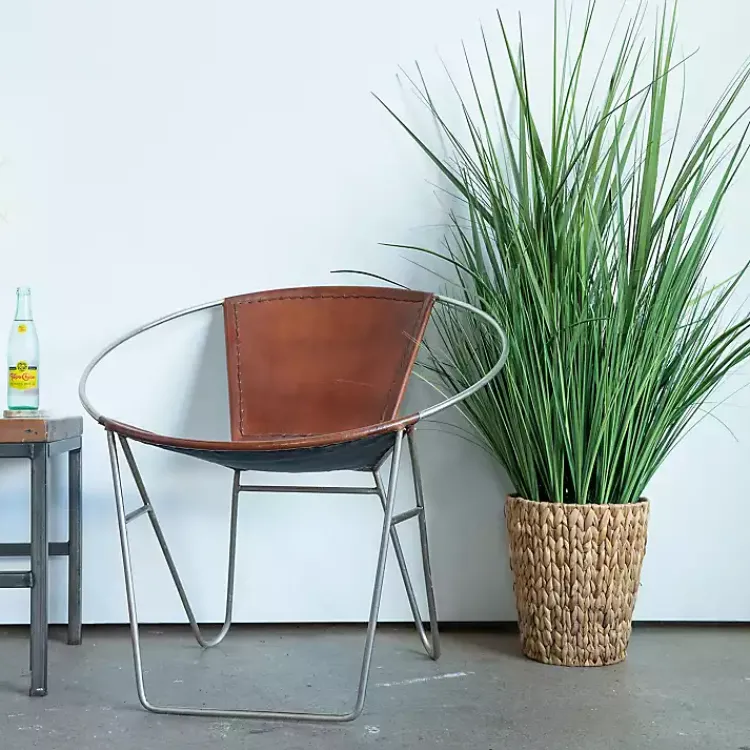 Arrangements & Greenery>Kirklands Home Grass Arrangement in Natural Woven Basket Green