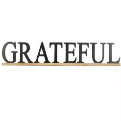 Kirklands Home Grateful Wood Wall Plaque Black Best