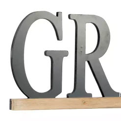 Kirklands Home Grateful Wood Wall Plaque Black Best