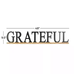 Kirklands Home Grateful Wood Wall Plaque Black Best