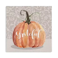 Fall>Kirklands Home Grateful Pumpkin Canvas Art Print, 30x30