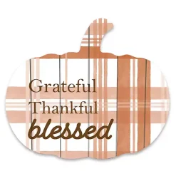 Fall>Kirklands Home Grateful, Thankful, Blessed Wood Wall Plaque