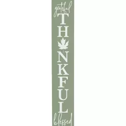 Fall>Kirklands Home Grateful, Thankful, Blessed Fall Porch Board Green