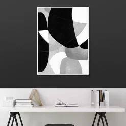 Kirklands Home Gravity Abstract Framed Canvas Art Print Clearance