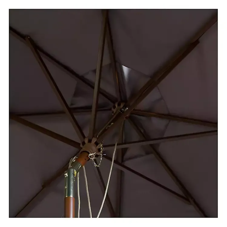 Kirklands Home 9 ft. Eucalyptus Outdoor Umbrella Gray Online
