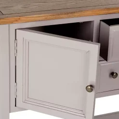 Kirklands Home & Oak 4-Drawer Charlotte Sideboard Gray Discount
