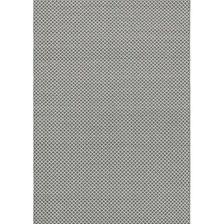 Kirklands Home Gray & White Trellis Indoor/Outdoor Runner, 3x8 Sale