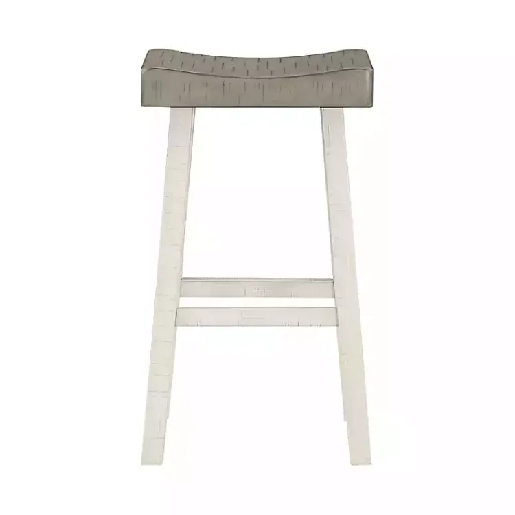 Kirklands Home & White Wood Bar Stools, Set of 2 Gray Online
