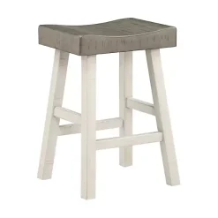 Kirklands Home & White Wood Counter Stools, Set of 2 Gray Discount