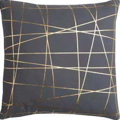Pillows>Kirklands Home Abstract Lines Pillow Gray