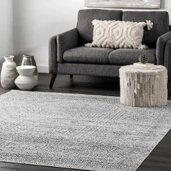 Kirklands Home Gray Abstract Pattern Washable Runner Hot