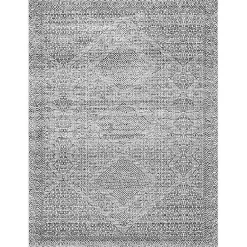 Kirklands Home Gray Abstract Pattern Washable Area Rug, 5x8