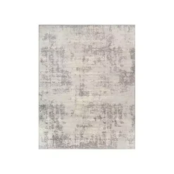 Kirklands Home Gray Abstract Woven Area Rug, 7x10 New