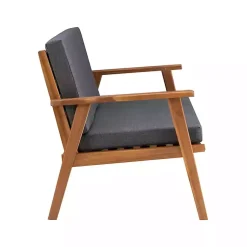 Kirklands Home Acacia Wood 4-pc. Outdoor Living Set Gray New