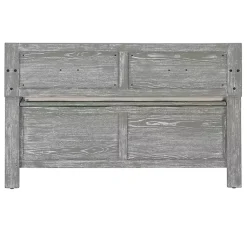 Kirklands Home Gray and Beige Carlton Storage Bench Outlet