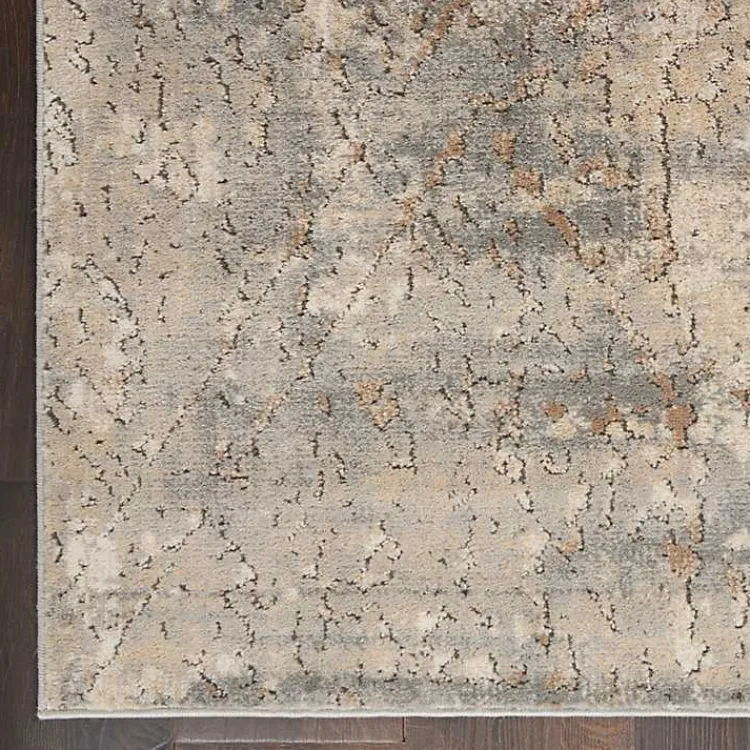 Kirklands Home Gray and Beige Tally Textured Area Rug, 5x7 Clearance
