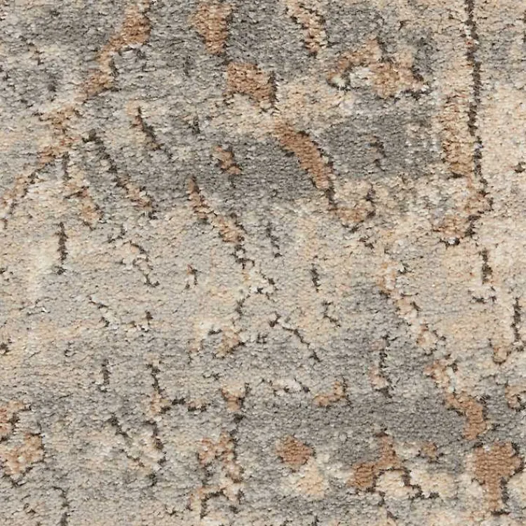 Kirklands Home Gray and Beige Tally Textured Area Rug, 5x7 Clearance