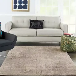 Kirklands Home Gray and Beige Tally Textured Area Rug, 5x7 Clearance