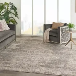 Kirklands Home Gray and Beige Tally Textured Area Rug, 7x9 Hot