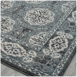 Kirklands Home Gray and Blue Alex Area Rug, 5x7 Best