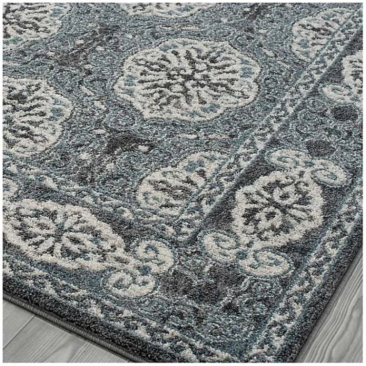 Kirklands Home Gray and Blue Alex Area Rug, 5x7 Best