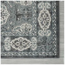 Kirklands Home Gray and Blue Alex Area Rug, 5x7 Best