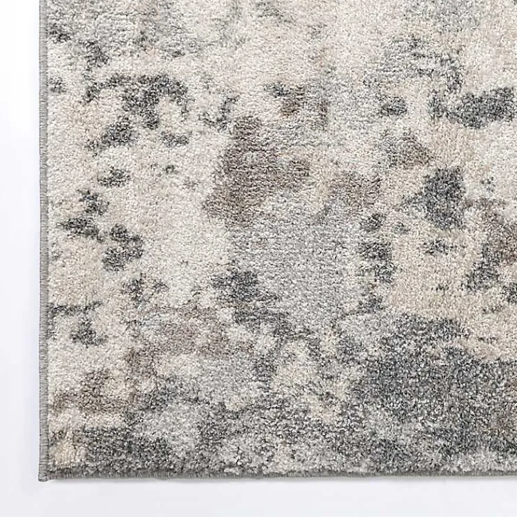 Kirklands Home Gray and Cream Wray Modern Area Rug, 5x8 Hot